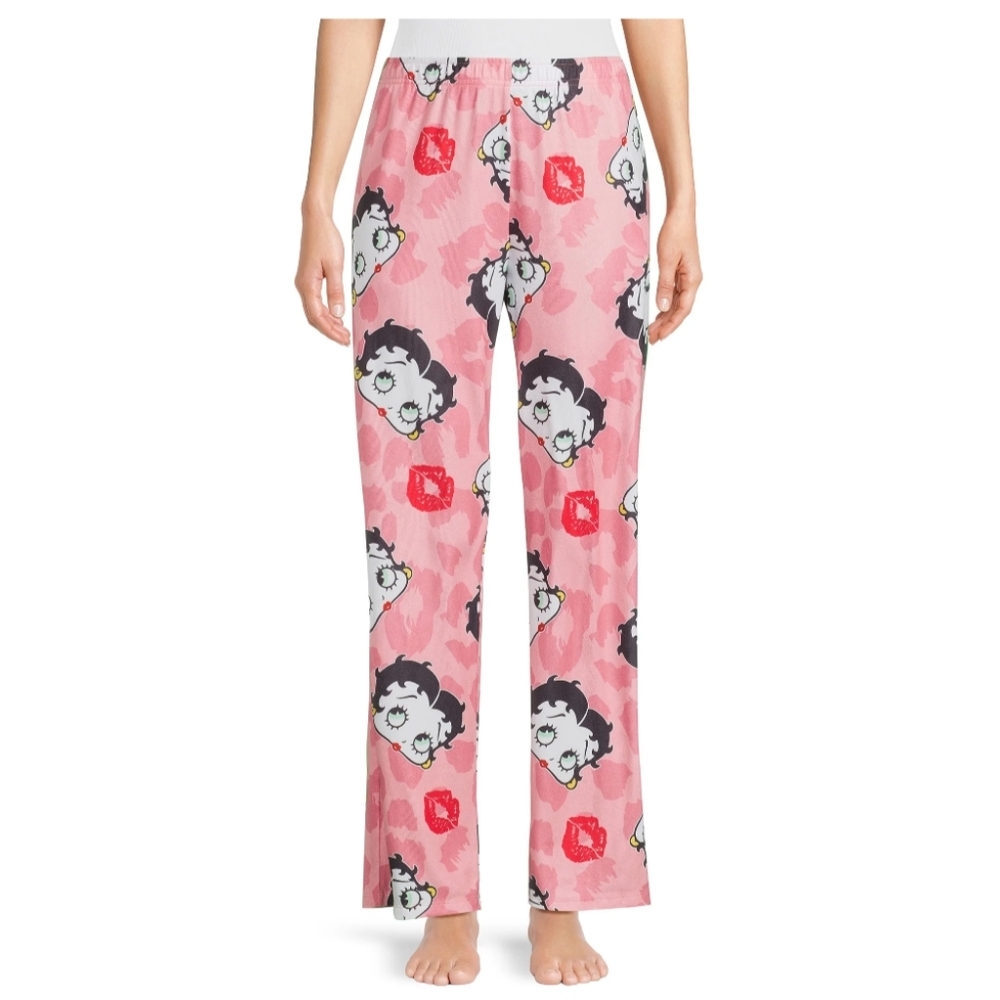 Betty Boop Women’s Size 3X (22W-24W) Sleep Pants Lounge Pants Pajama Pants Pink